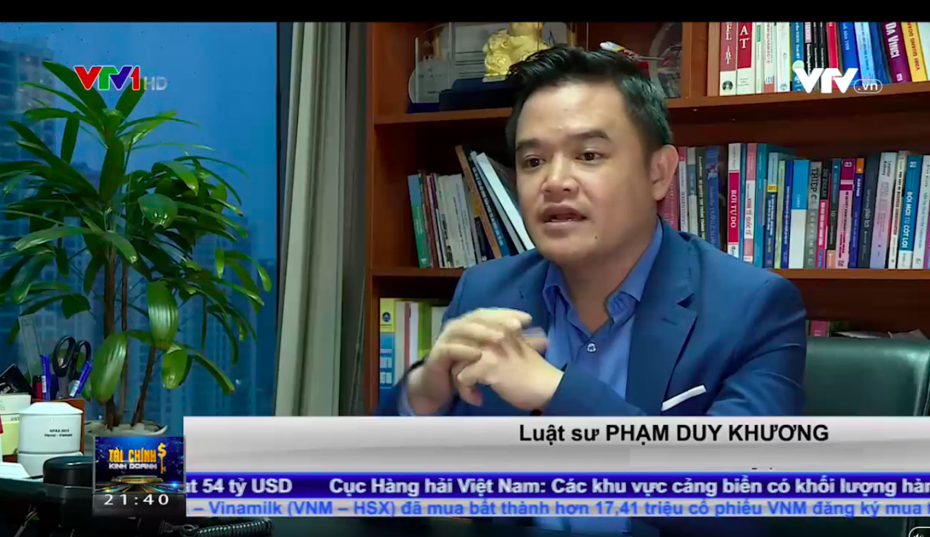 Lawyer Pham Duy Khuong answer VTV on Made In Vietnam Regulations. He said that Vietnam should clarify the different criteria on Made In Vietnam, Packed in Vietnam, Designed in Vietnam, Assembled in Vietnam, Products of Vietnam