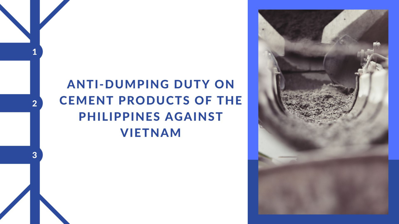 anti-dumping duty on cement products of the Philippines against Vietnam, anti-dumping duty on cement products of the Philippines , anti-dumping duty of the Philippines against Vietnam, anti-dumping duty against Vietnam,