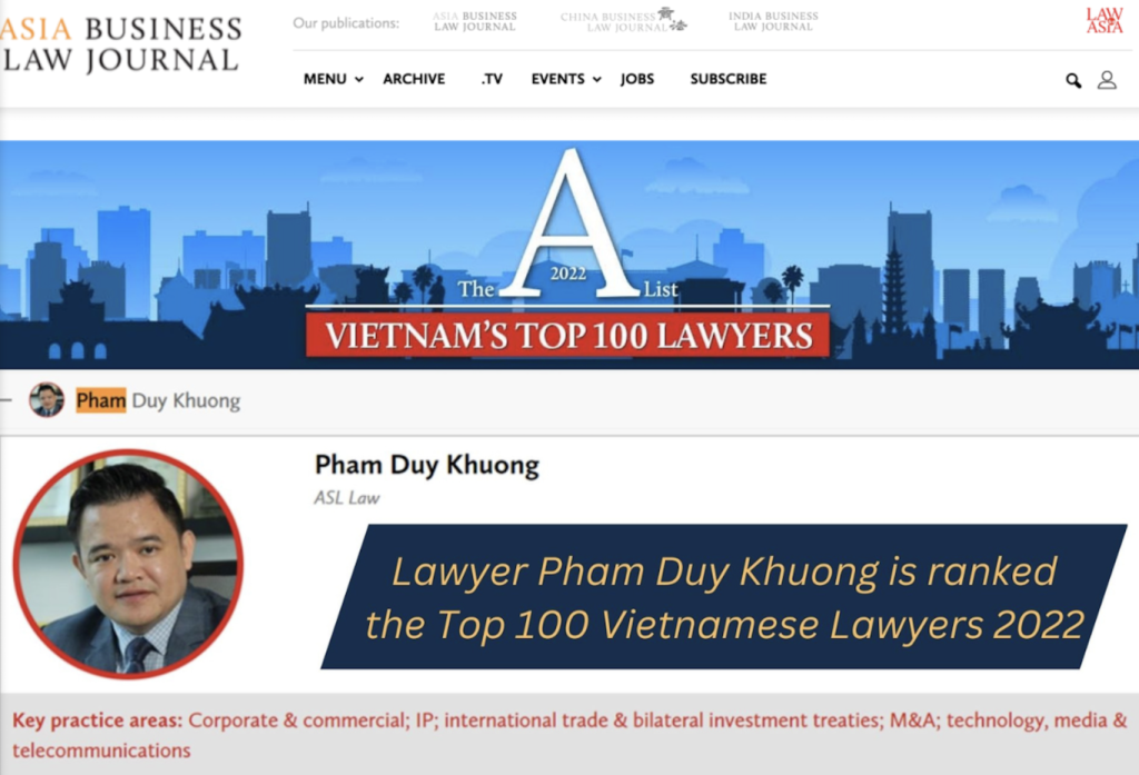 ASL LAW – Legal advice on business in Vietnam, ASEAN & 22 countries – Vietnam Law Firm – Business Law Firm in ASEAN