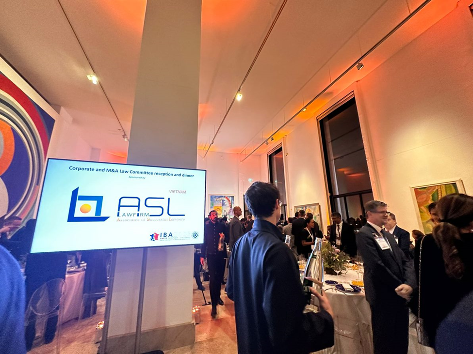 ASL LAW continues to be the main sponsor for the IBA Annual Conference 2023 in Paris, ASL LAW is the sponsor for the International Bar Association Annual Conference 2023 , International Bar Association Annual Conference 2023 , sponsors of IBA 2023 from Vietnam, official sponsor of the 2023 IBA Conference,
