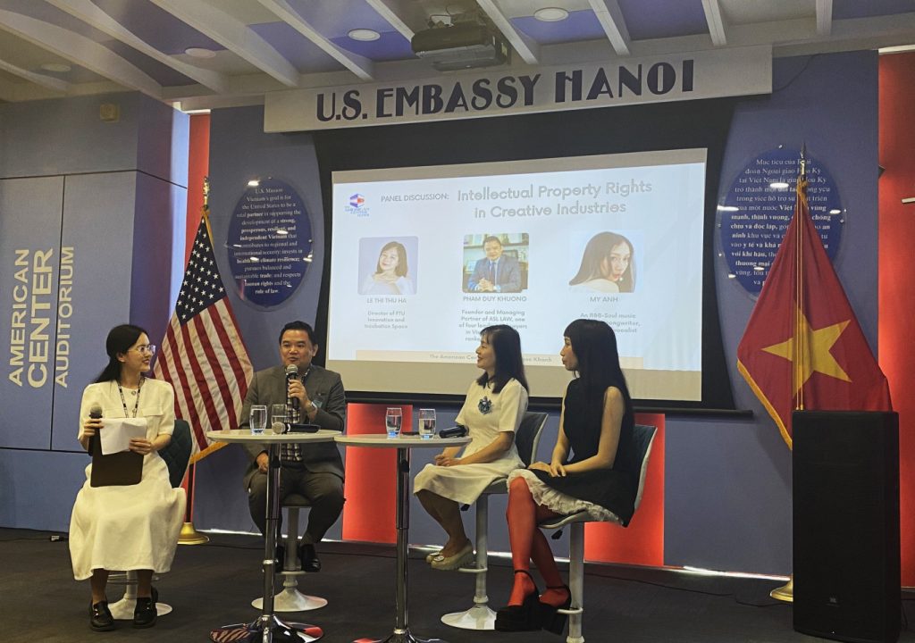 panel discussion: intellectual property rights in creative industries, lawyer pham duy khuong insights on IPR in creative industries at the u.s. embassy, lawyer pham duy khuong insights on IPR in creative industries