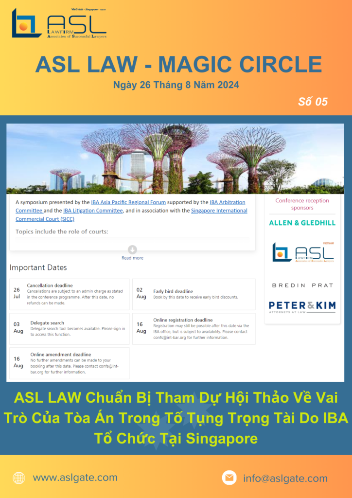 ASL LAW – Legal advice on business in Vietnam, ASEAN & 22 countries – Vietnam Law Firm – Business Law Firm in ASEAN