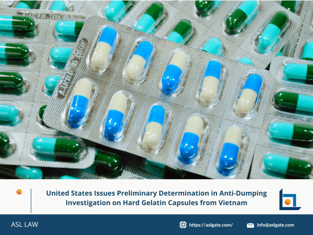 United States issues preliminary determination in anti-dumping investigation on hard gelatin capsules from Vietnam, United States trade authority announces preliminary finding on anti-dumping case involving Vietnam capsules, Preliminary anti-dumping determination by United States on hard gelatin capsules imported from Vietnam, United States initiates preliminary ruling in anti-dumping investigation on Vietnamese hard gelatin capsules, United States trade remedy investigation reaches preliminary decision on Vietnam gelatin capsules,
