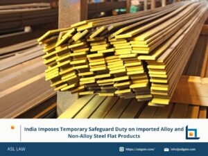 India imposes safeguard duty on imported flat steel products, Temporary safeguard measures on alloy and non-alloy steel imports, Safeguard duty enforced on flat steel imports into India, India applies temporary tariff on flat rolled steel products, India activates trade remedy on alloy and non-alloy flat steel,