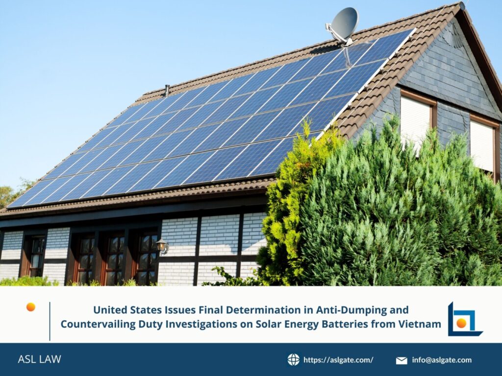 US issues final ruling on Vietnam solar battery dumping case, Final determination on anti-dumping and subsidy duties for Vietnam, Vietnam solar batteries face final US trade remedy decision, US concludes trade investigations on Vietnam’s solar energy batteries, Anti-dumping and countervailing duties confirmed on Vietnamese batteries,
