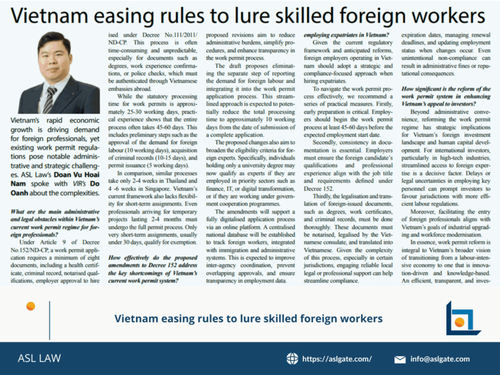 ASL LAW – Legal advice on business in Vietnam, ASEAN & 22 countries – Vietnam Law Firm – Business Law Firm in ASEAN