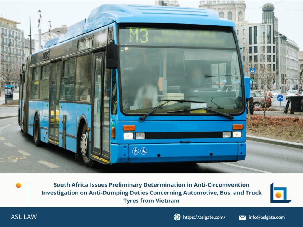 South Africa issues preliminary determination in anti-circumvention investigation on automotive tyres from Vietnam, Anti-dumping duties investigation by South Africa on bus and truck tyres imported from Vietnam, South Africa’s early decision on anti-circumvention case involving Vietnamese automotive tyres, Investigation of anti-dumping duties on Vietnamese bus and truck tyres by South Africa, South Africa monitors anti-circumvention measures in tyre imports from Vietnam,