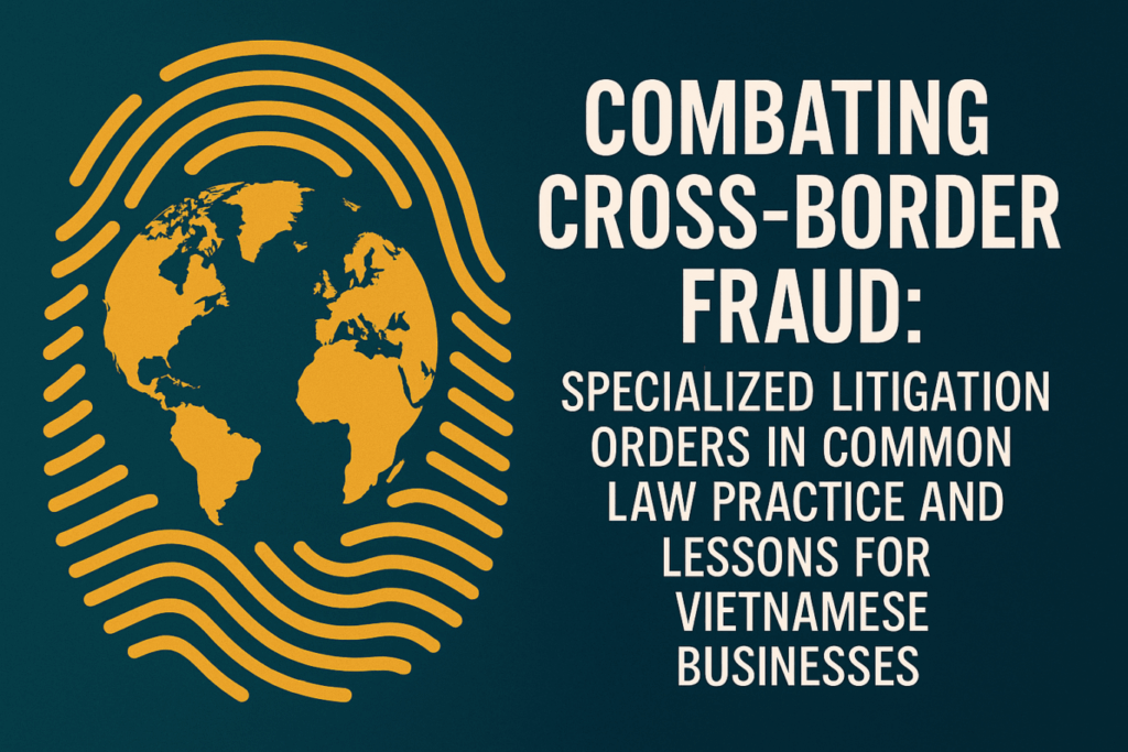 Combating cross-border fraud through specialized litigation orders in common law jurisdictions, Specialized litigation tools in common law systems against cross-border fraud, Lessons for Vietnamese businesses from common law practices on cross-border fraud litigation, Common law litigation orders combatting cross-border fraud and their relevance to Vietnam, Legal strategies from common law jurisdictions to fight cross-border fraud involving Vietnamese businesses,