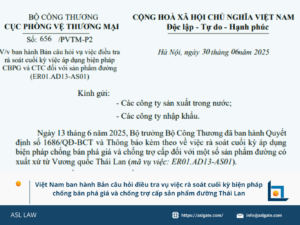 Việt Nam điều tra rà soát đường Thái Lan.