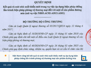Việt Nam công bố kết quả rà soát nhà xuất khẩu mới vụ đường mía.