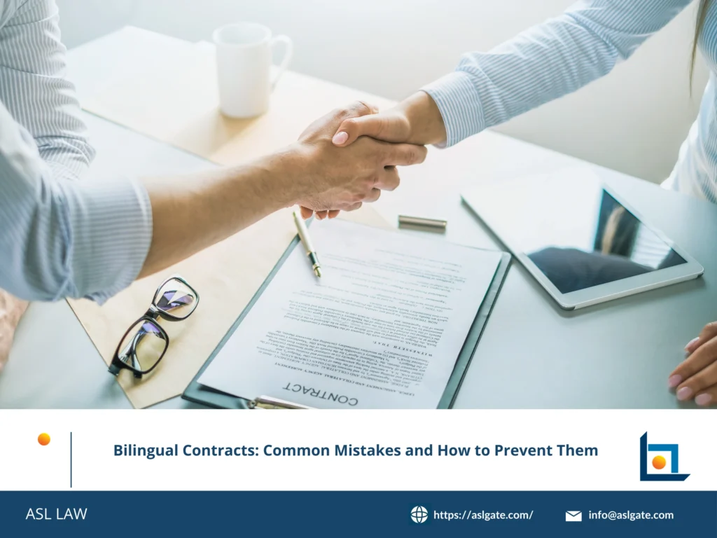 ASL LAW's bilingual contract risk assessment checklist