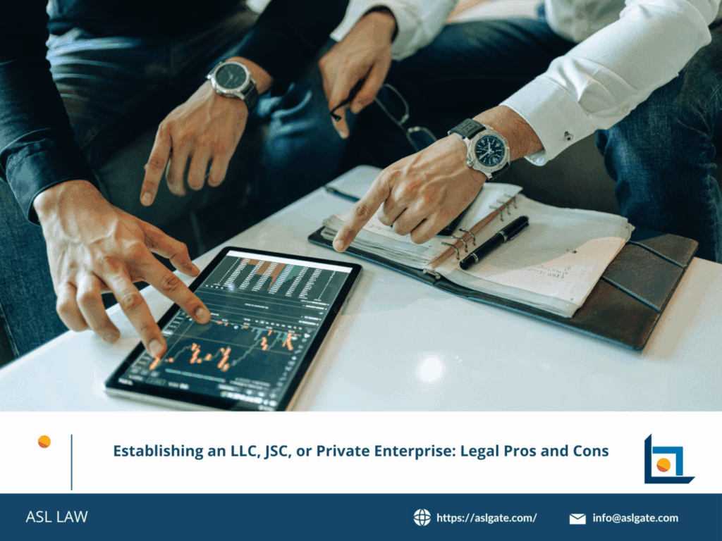 ASL LAW's Vietnam business entity comparison chart