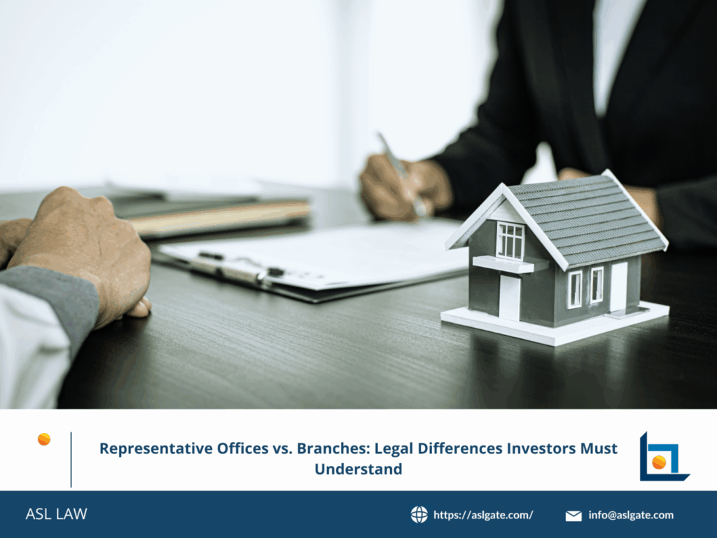 ASL LAW's comparison chart: representative offices vs branches Vietnam