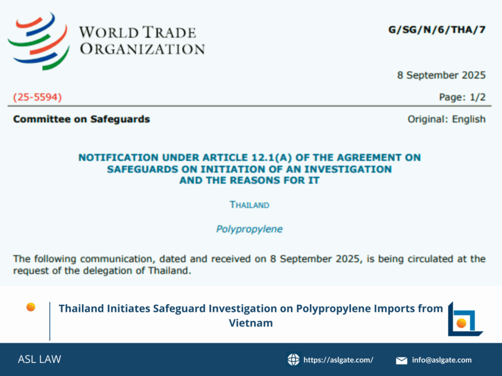 ASL LAW's guide to Thailand polypropylene safeguard investigation