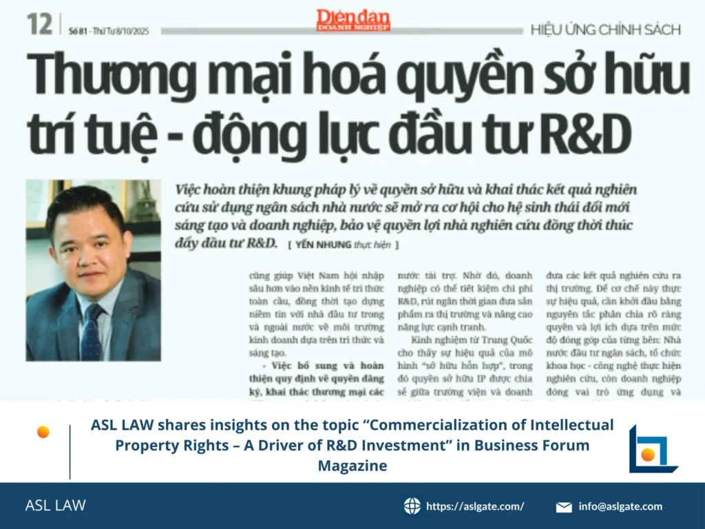 ASL LAW intellectual property expertise featured in Business Forum Magazine