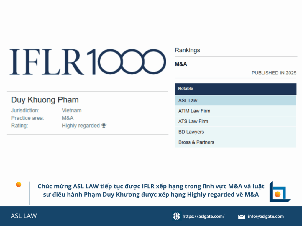 ASL LAW – Legal advice on business in Vietnam, ASEAN & 22 countries – Vietnam Law Firm – Business Law Firm in ASEAN