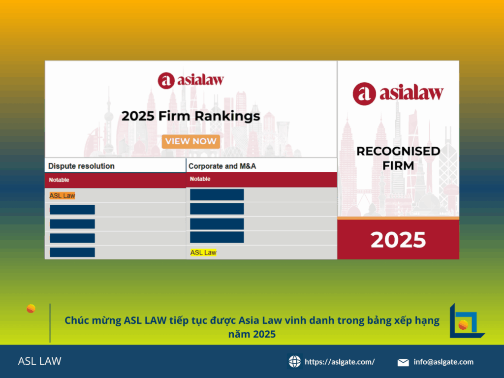 ASL LAW – Legal advice on business in Vietnam, ASEAN & 22 countries – Vietnam Law Firm – Business Law Firm in ASEAN