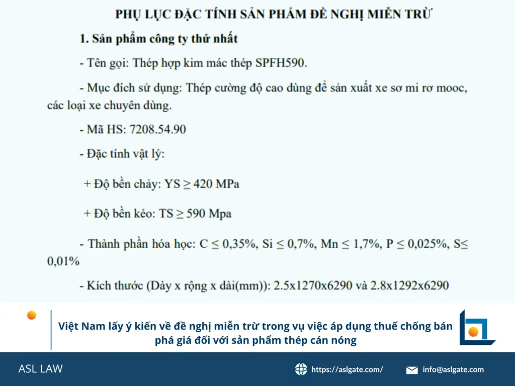 Quy trình lấy ý kiến về đề nghị miễn trừ trong vụ việc chống bán phá giá tại Việt Nam - ASL LAW.