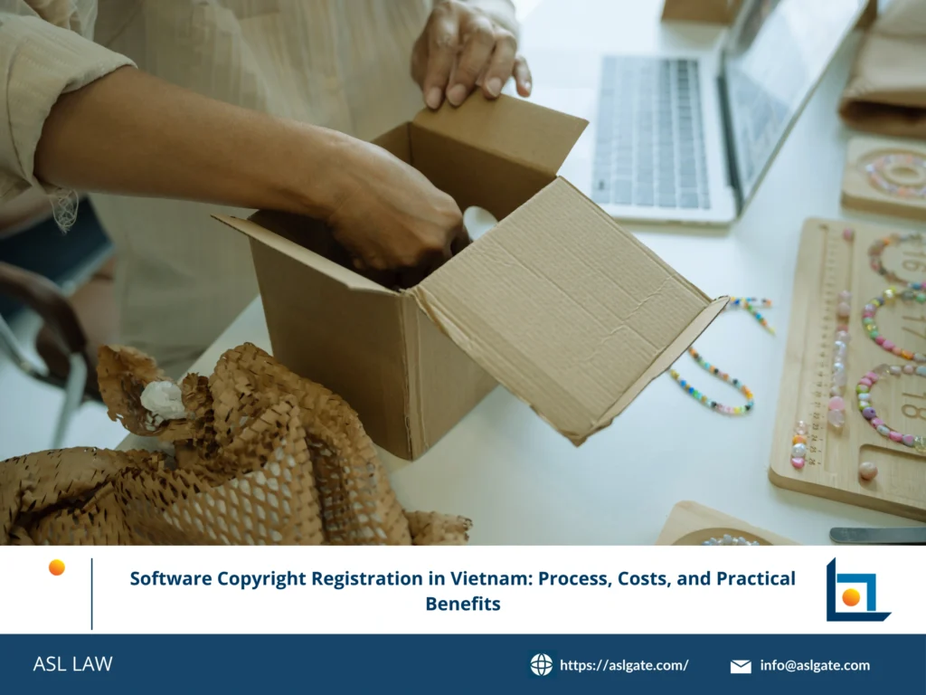 Software copyright registration process flowchart in Vietnam - ASL LAW.