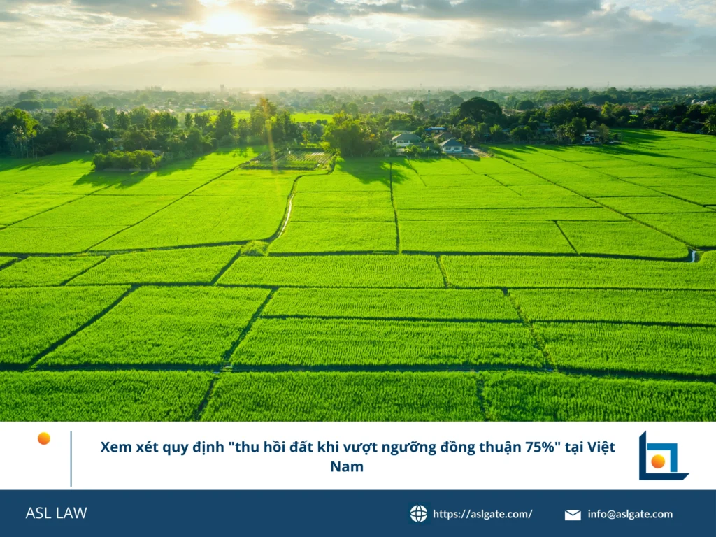 Sơ đồ minh họa quy trình đạt ngưỡng đồng thuận 75% trong thu hồi đất tại Việt Nam