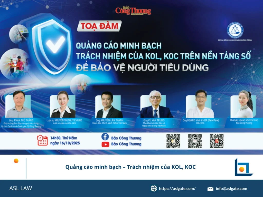 Trách nhiệm pháp lý của KOL và KOC trong quảng cáo Việt Nam - ASL LAW.