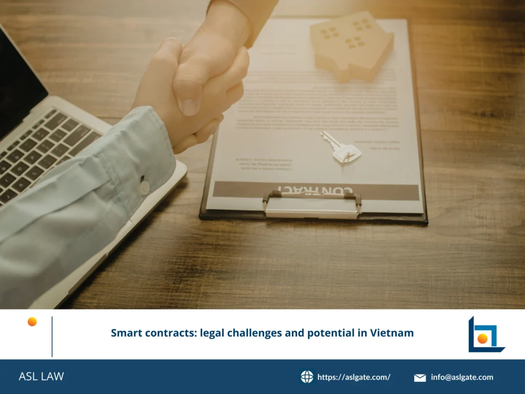 Analysis of how Vietnam's Civil Code and contract law apply to blockchain-based smart contracts.
