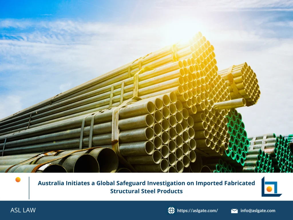 Official notice and scope of the safeguard investigation by the Australian Border Force (ABF) on structural steel.