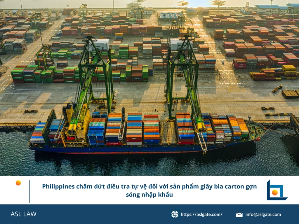 Thông báo chính thức về việc chấm dứt điều tra tự vệ từ Bộ Thương mại và Công nghiệp Philippines (DTI).