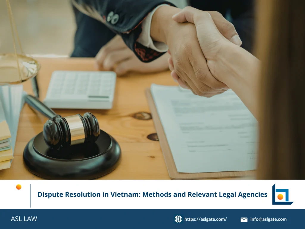 ASL LAW dispute resolution lawyers meeting with international client to discuss arbitration and litigation strategies at Ho Chi Minh City office