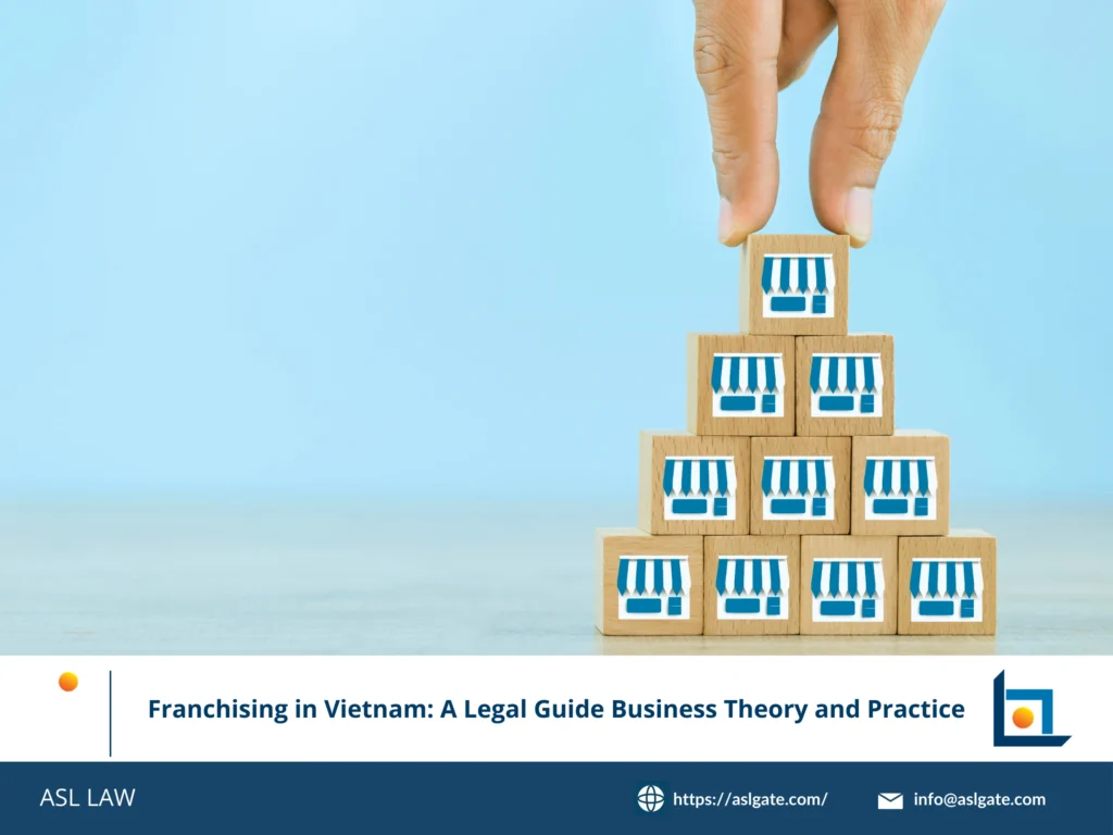 ASL LAW franchise attorneys reviewing franchise disclosure documents and registration application with international client at Ho Chi Minh City office