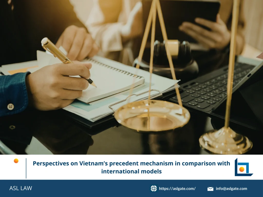 ASL LAW legal researchers analyzing Vietnam's precedent system and international comparative models at Hanoi office