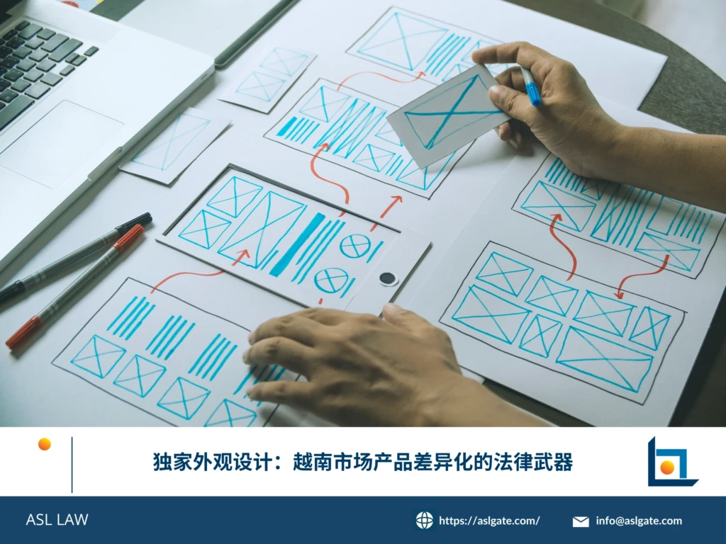 ASL LAW 外观设计专利代理人为企业客户展示外观设计专利证书并讲解产品差异化策略