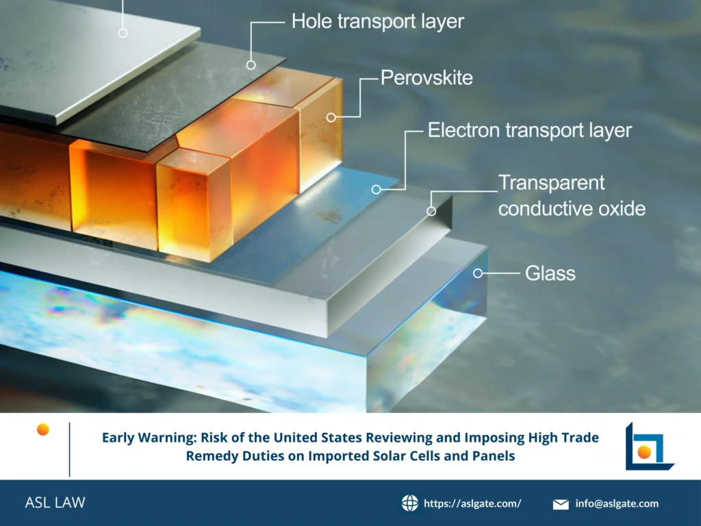 ASL LAW trade remedy attorneys analyzing U.S. International Trade Commission documents regarding solar cells and panels safeguard review at Hanoi office