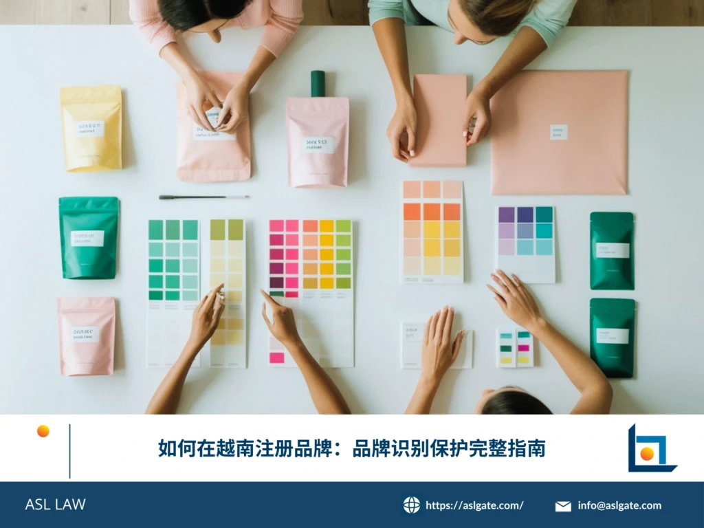 ASL LAW知识产权律师向客户展示品牌识别保护综合方案，涵盖商标、商号、域名等多元保护策略