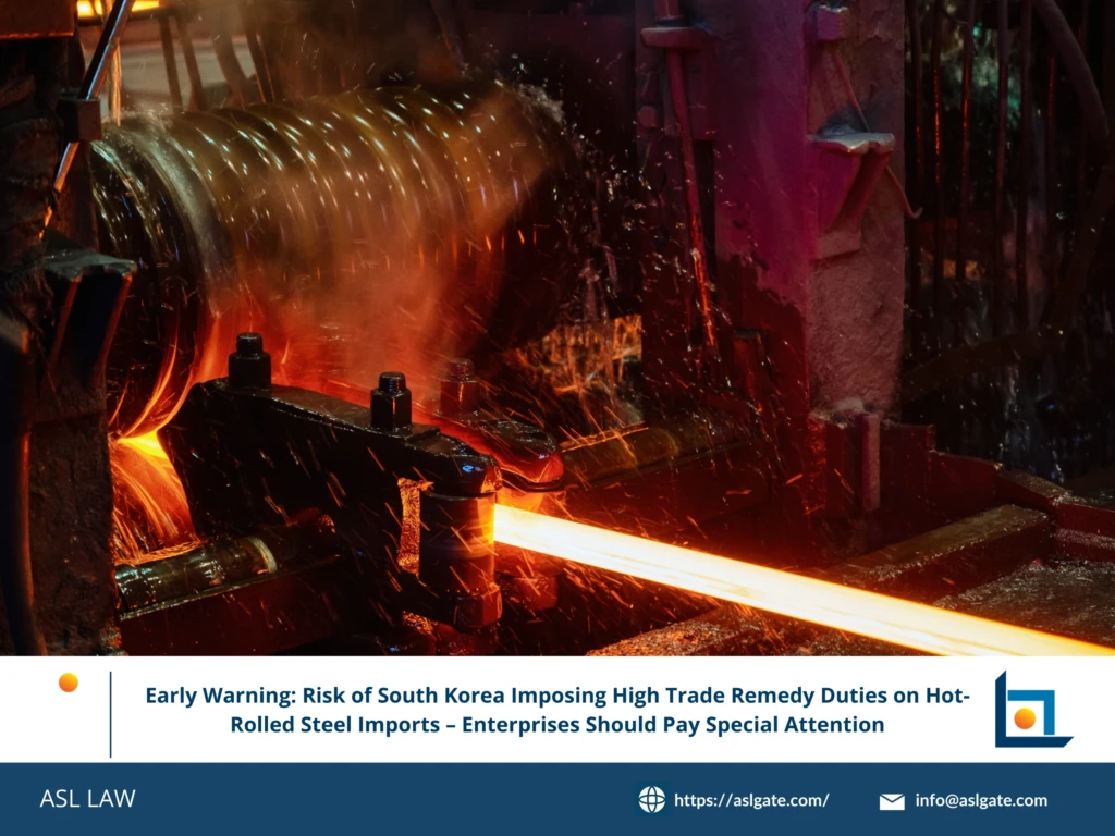 ASL LAW trade remedy attorneys analyzing KTC hot-rolled steel investigation documents and risk assessment for Vietnam exporters at Hanoi office