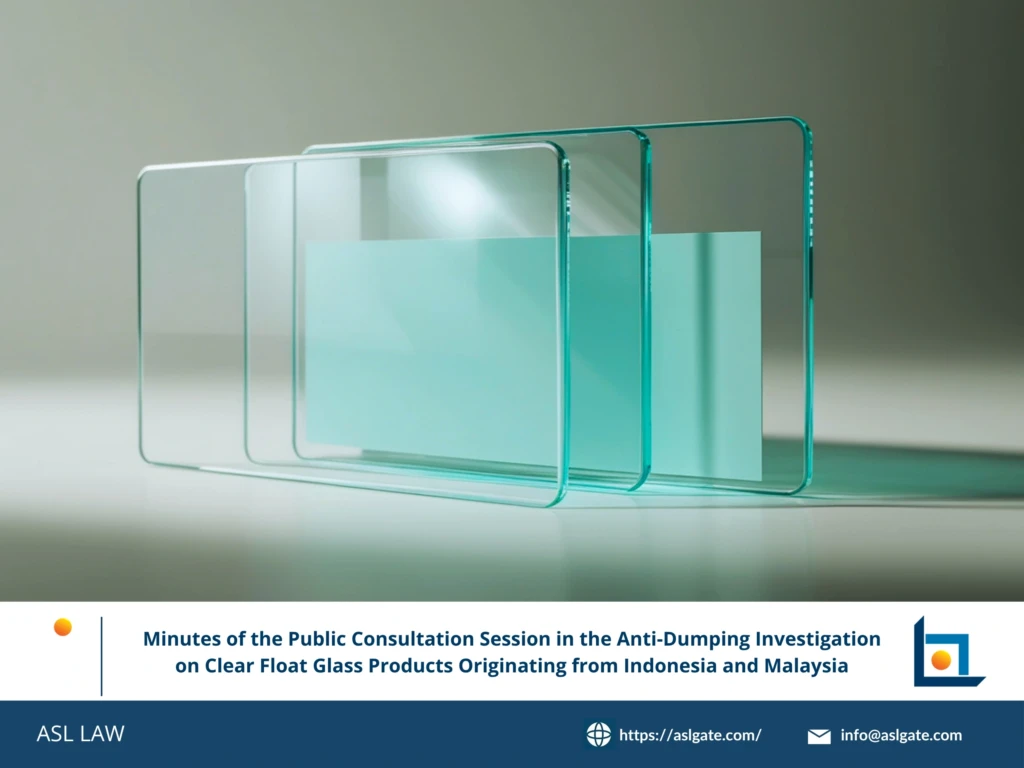 ASL LAW trade remedy attorneys reviewing the public consultation minutes for Vietnam’s anti-dumping investigation on clear float glass under Case AD22 at Hanoi office