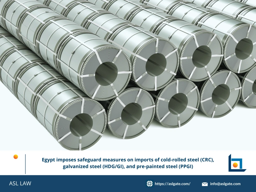 ASL LAW trade remedy specialists reviewing Egypt’s safeguard decision on CRC HDG and PPGI steel at Hanoi office