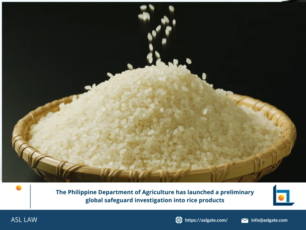Philippines Department of Agriculture notice of initiation of preliminary safeguard investigation on imported rice published March 26 2026
