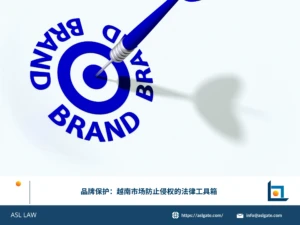 ASL LAW知识产权律师为企业客户讲解品牌保护及越南市场防止侵权的法律工具箱