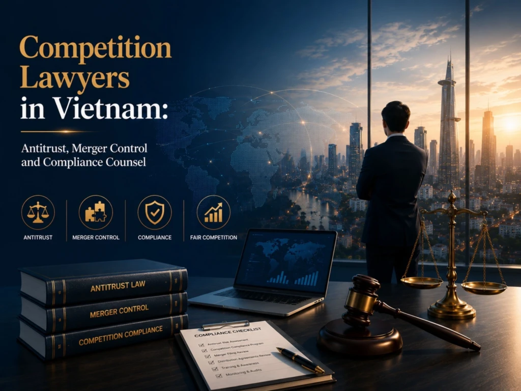 Competition lawyers in Vietnam advising on antitrust compliance, merger control, unfair competition and digital market regulation