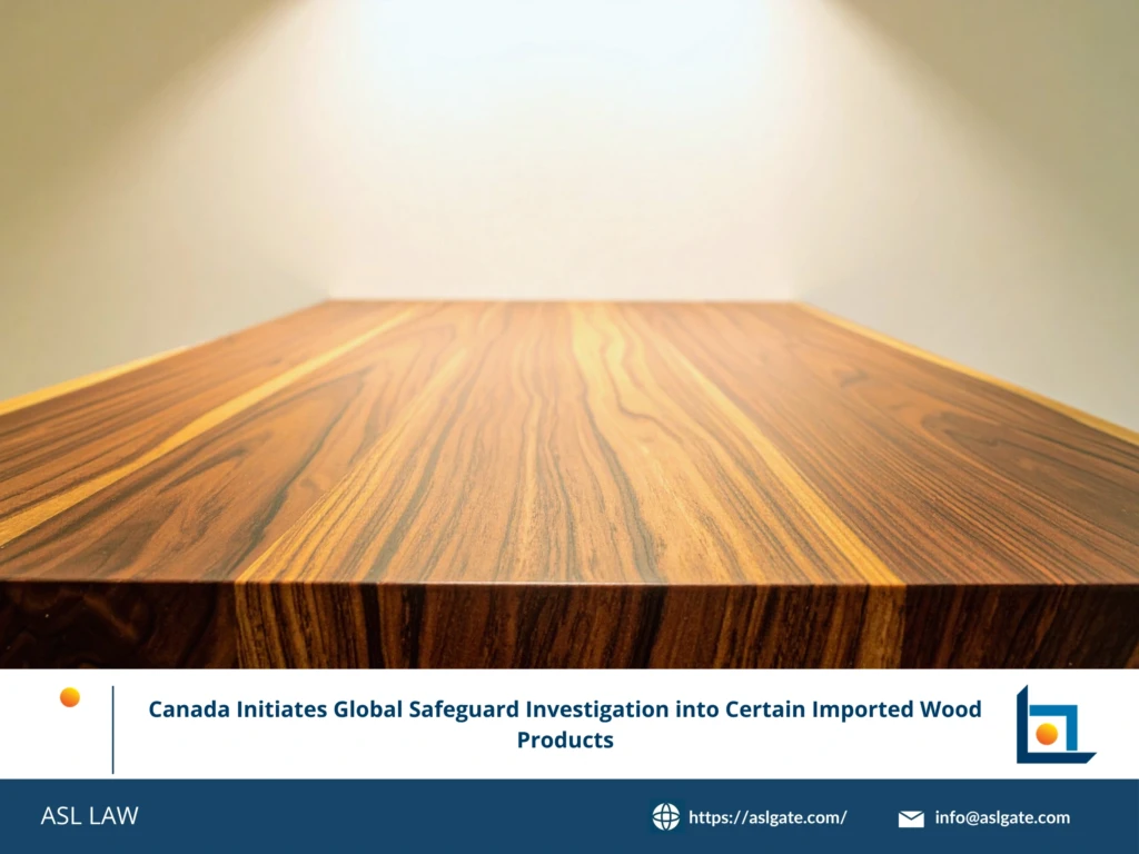 ASL LAW trade remedy specialists analyzing CITT's global safeguard investigation notice on wood products at Hanoi office