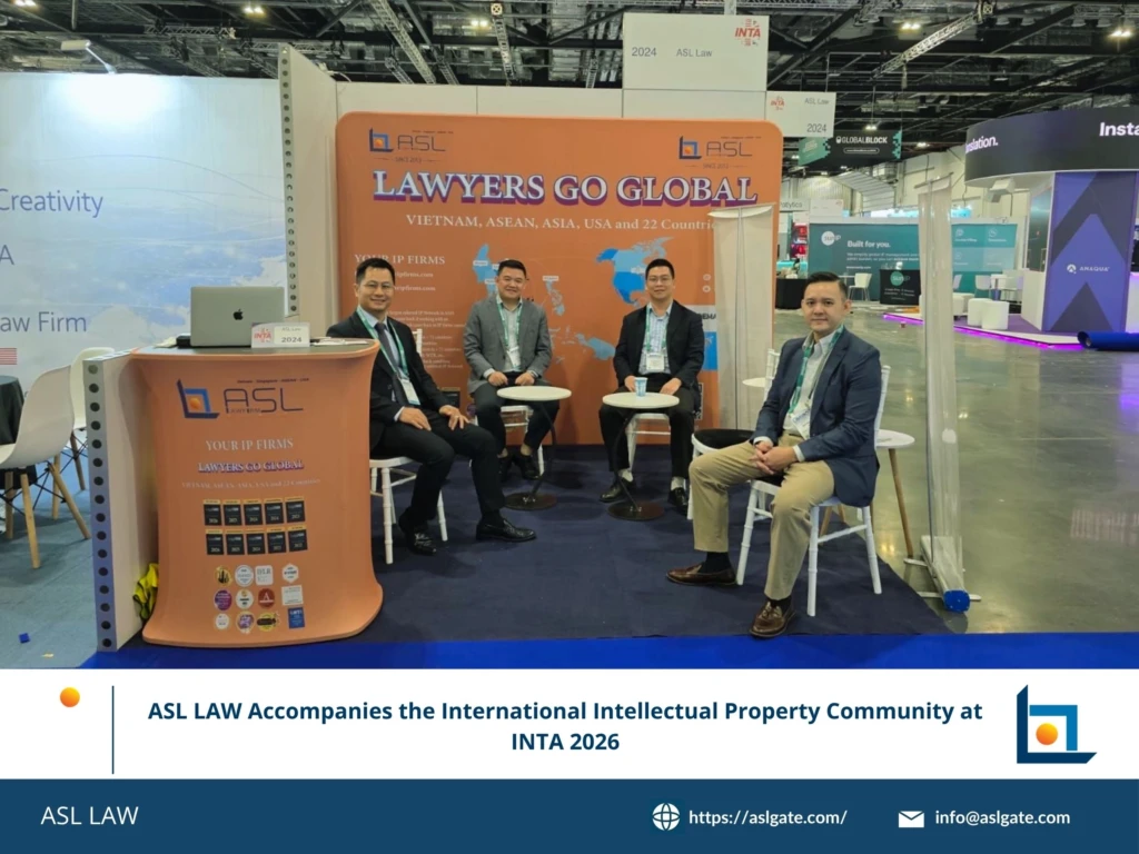ASL LAW partners and trademark attorneys engaging with the international IP community at INTA 2026 in London