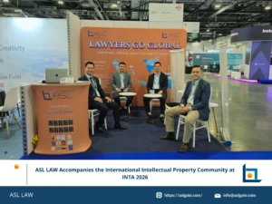 ASL LAW partners and trademark attorneys engaging with the international IP community at INTA 2026 in London