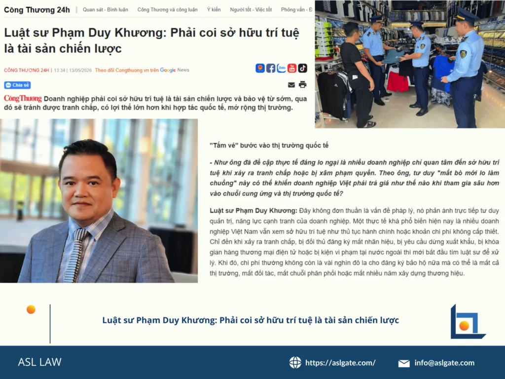 Luật sư Phạm Duy Khương của ASL LAW phát biểu tại hội thảo về chiến lược sở hữu trí tuệ là tài sản chiến lược