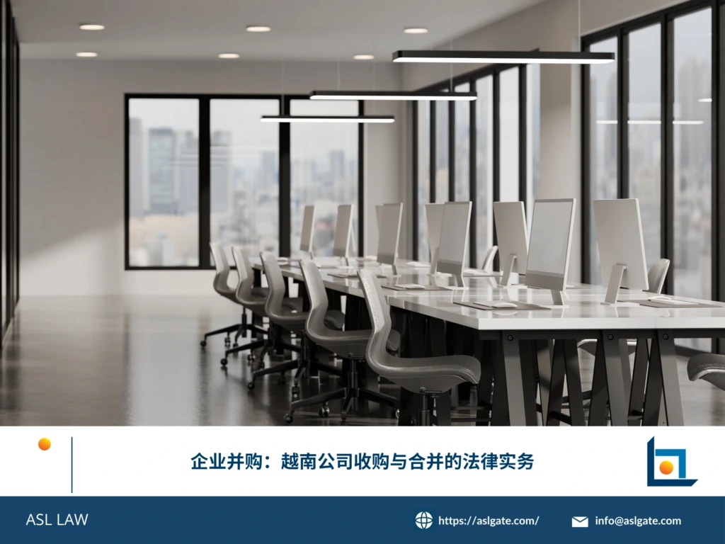 ASL LAW河内M&A律师团队在会议室分析股权收购交易结构与经营者集中申报策略