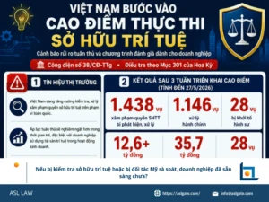 ASL LAW chuyên gia sở hữu trí tuệ tư vấn doanh nghiệp về việc chuẩn bị khi bị kiểm tra IP hoặc bị đối tác Mỹ rà soát tại văn phòng Hà Nội