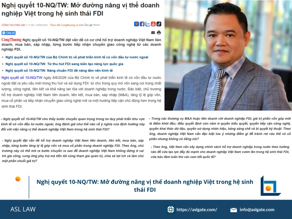 ASL LAW chuyên gia tư vấn chính sách phân tích Nghị quyết 10-NQ/TW và tác động đến doanh nghiệp Việt Nam tại văn phòng Hà Nội