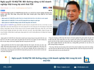ASL LAW chuyên gia tư vấn chính sách phân tích Nghị quyết 10-NQ/TW và tác động đến doanh nghiệp Việt Nam tại văn phòng Hà Nội
