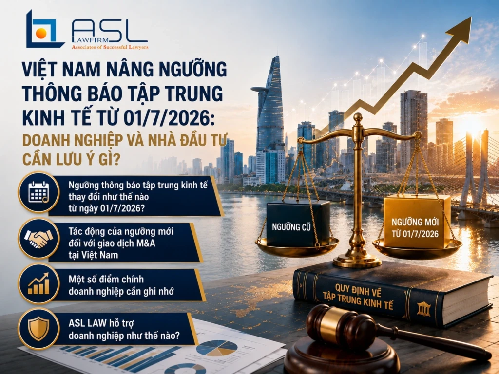 Việt Nam nâng ngưỡng thông báo tập trung kinh tế từ 01/7/2026 cho giao dịch M&A, liên doanh và mua lại doanh nghiệp