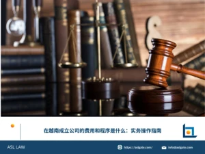 ASL LAW河内办公室投资法律团队为外资客户系统讲解在越南成立公司的费用构成与程序步骤